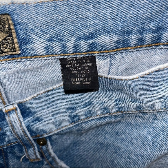 Vintage 90s Express Women’s Blue Jeans - High Rise, Slim Fit, Tapered Leg - Picture 6 of 9